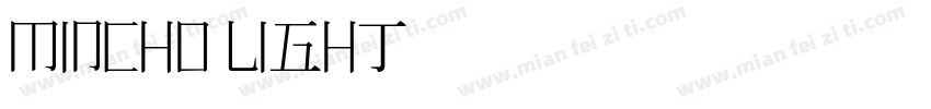 Mincho Light样品字体转换
